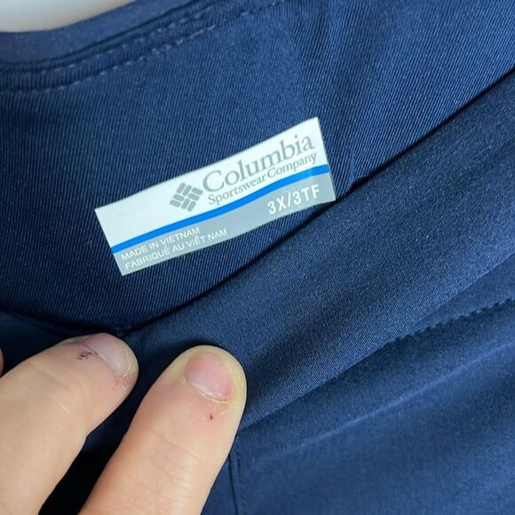 Columbia All Seasons Bootcut Pant Pants Navy Sz 3X Plus Size 24 - Picture 14 of 16